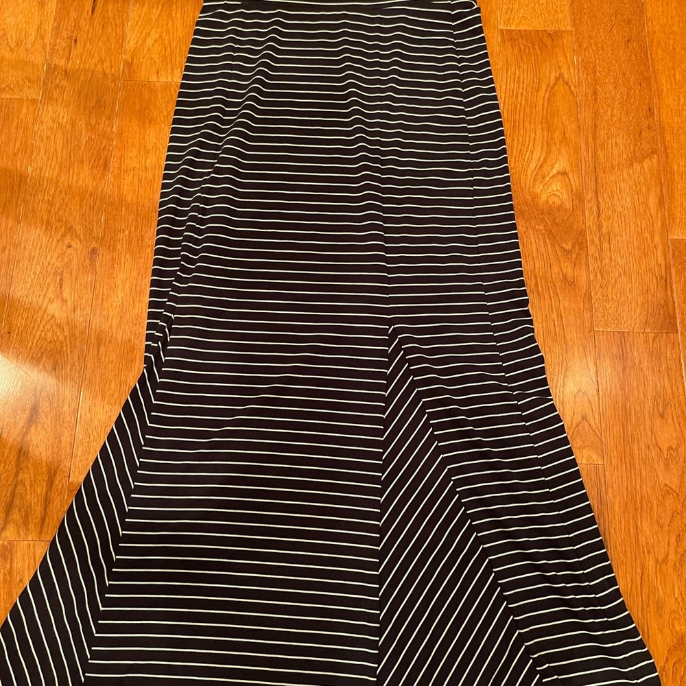The Limited Black and White Asymmetrical Skirt